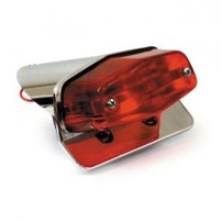 CUSTOM LUCAS TAILLIGHT KIT, ECE APPR. CHROME; ECE APPROVED LENS  901853