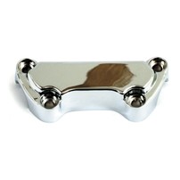 CHROME HANDLEBAR TOP CLAMP, W/O SKIRT  900640