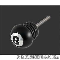 HKC OIL TANK CAP EIGHT-BALL WITH DIPSTICK, Black  