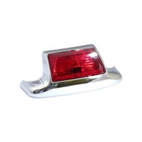 REAR FENDER TIP W/LIGHT. RED LENS CHROME; BULB  514659