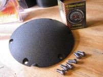 SPORTSTER 04-19 DERBY COVER, DOMED BLACK WRINKLE  515348