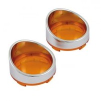 TURN SIGNAL AMBER LENS WITH VISOR   505088