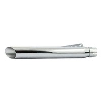 UNIVERSAL SLASH CUT MUFFLER. 20" LONG. CHROME  500588